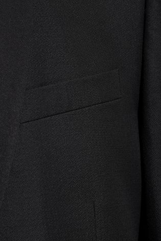 Black Textured Shawl Skinny Fit Suit: Jacket